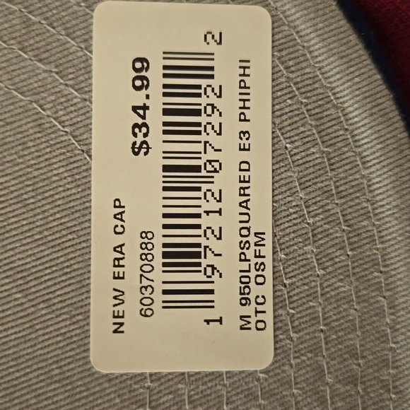 Philadelphia Phillies Hat New Era Red Square Patch Low Lid 9FIFTY Snapback Mesh - Picture 9 of 9